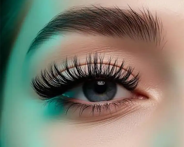 انجام کاشت مژه هیبرید در سالن زیبایی واو بیوتی